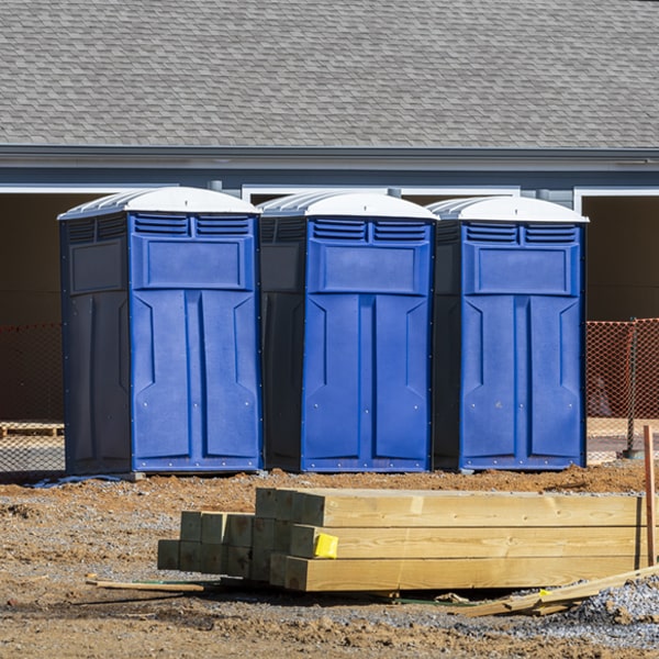 is there a specific order in which to place multiple portable toilets in New Windsor MD